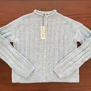 ALEX MILL NWT ($175) | REESE CARDIGAN SWEATER IN WINTER SKY LIGHT BLUE | SMALL